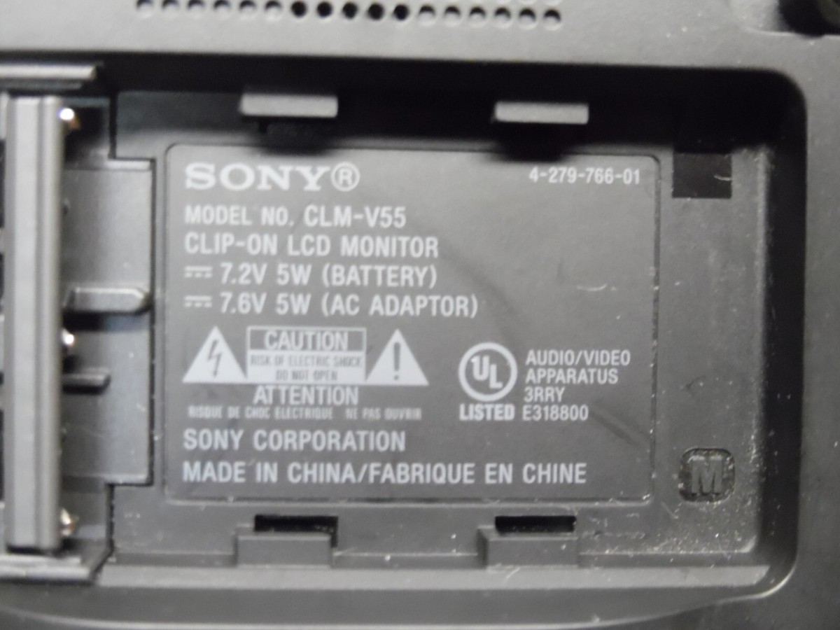 Sony CLM-V55 Clip-On LCD Monitor - No Charger | eBay