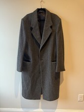 Towncraft Wool Coat Gray 44L USA Made