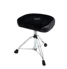 Roc N Soc Square Black Top Drum Stool Throne With Custom Base