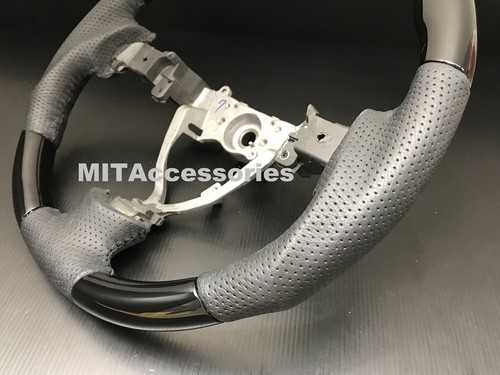 MIT Toyota FJ Cruiser 2006-2017 Black Piano genuine leather steering wheel-SPORT - Foto 3 di 4