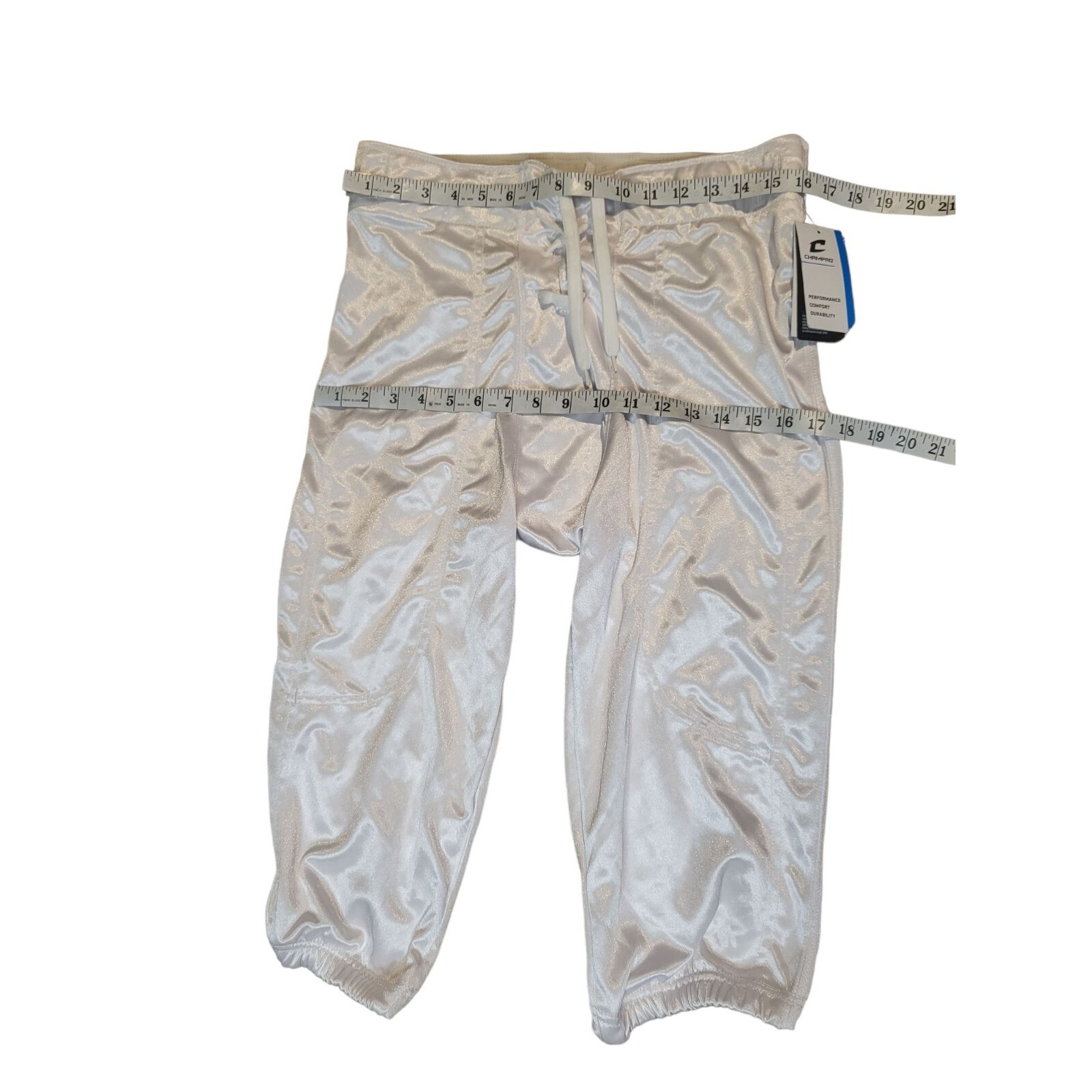NWT Champro Stretch Dazzle White Sz L Football Pants Men 752044155320