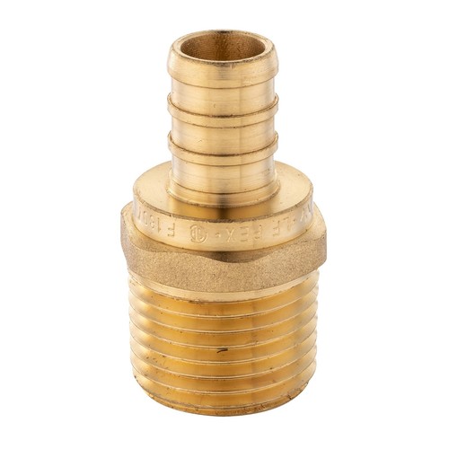 EFIELD 25PCS 1/2" PEX x 1/2" Male NPT Adapters Brass Crimp Fittings, Lead Free - Picture 2 of 4
