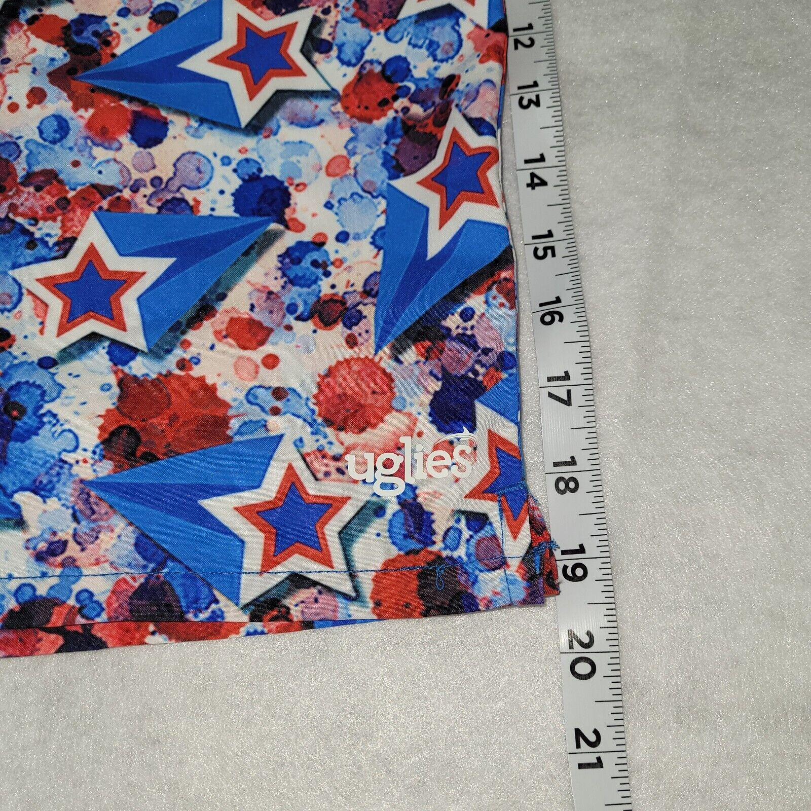 Dolfin Uglies Liberty Board Short Mens M 9" Cargo Pocket Swim Patriotic USA New