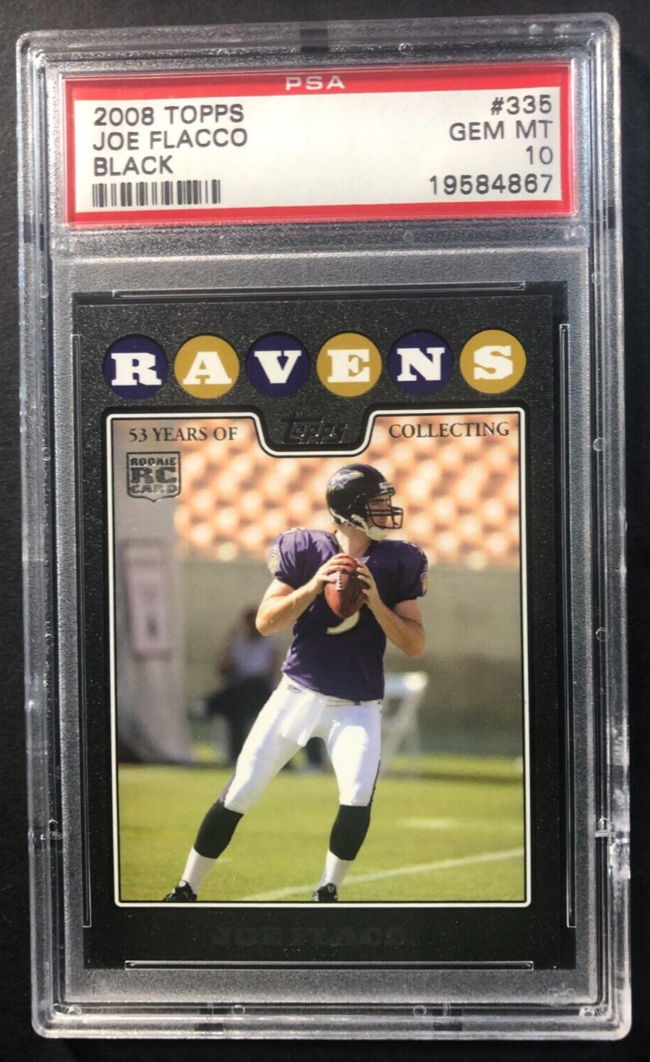 Joe Flacco Topps #335 Black