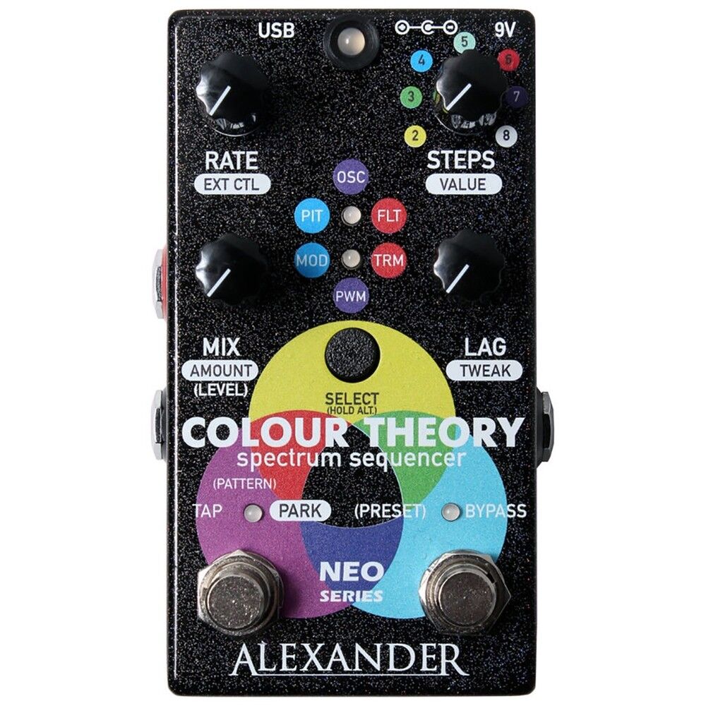 Alexander Pedals Colour Theory Spectrum Sequencer Guitar Effects Pedal w/ MIDI