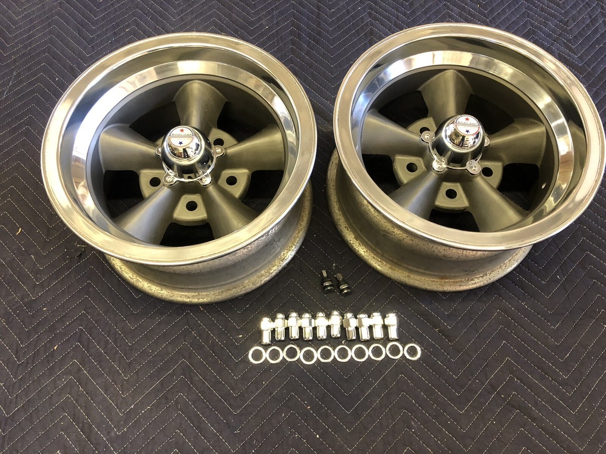 2) VINTAGE POLISHED LIP 14x7 JAPAN TORQ- THRUST 5ON5 VERY RARE | eBay