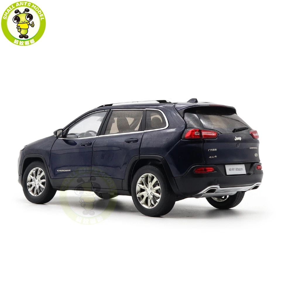 1/18 Jeep Cherokee 2019 Blue Diecast Model Toy Car Gifts For Friends - Image 3 of 4