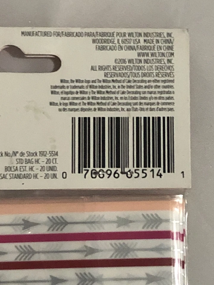 NEW Happy Valentine's Day Plastic Cello Treat Bags w/ties ~ 20 BAGS ~ 4" x 9.5” - Image 4 of 4