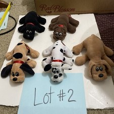 Vtg 1986 Tonka Pound Puppies Newborn Dog Plush lot of 5 7-8 Long Lot 2
