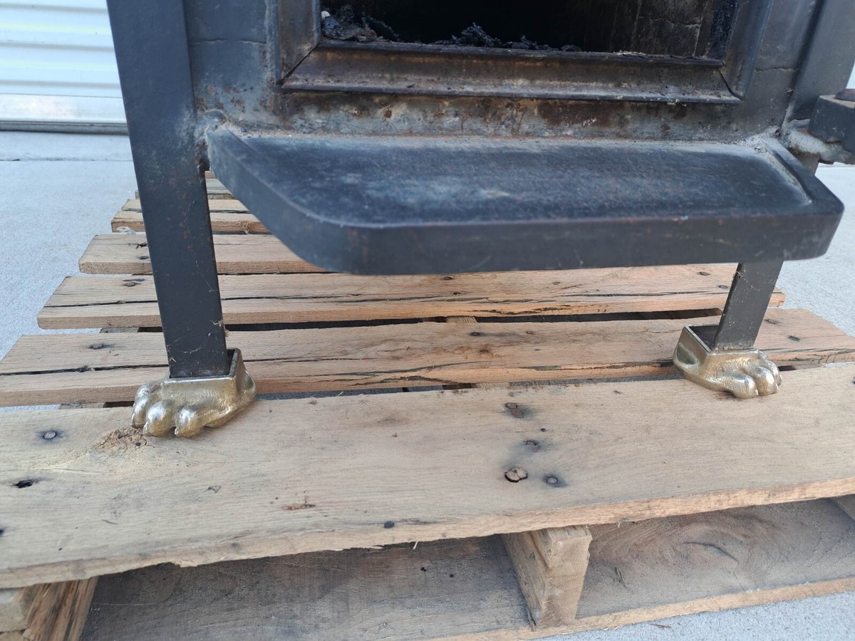Fisher Momma Bear Wood Burning Stove 32x39x20u0026#034; WITH Original Paws |  eBay