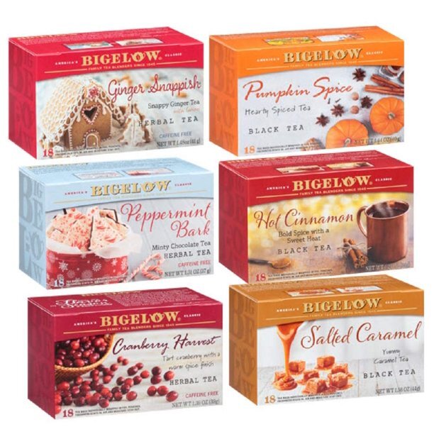 Bigelow Tea Bags - 18/Box  (select flavor below)