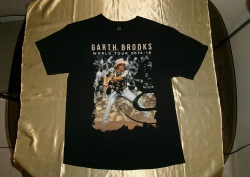 GARTH BROOKS CONCERT TOUR 2014 T-SHIRT MEN LARGE RARE Country Music vintage cd L - 第 3/6 張圖片