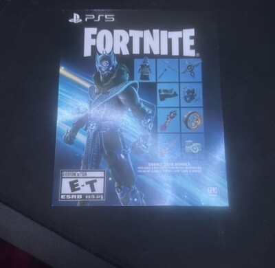 PS5 Exclusive Fortnite Cobalt Star Bundle Code   1000 V Bucks (unscratched)
