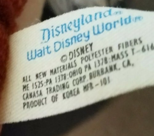 Chip N Dale Rescue Rangers Chip Plüschpuppe Disneyland Walt Disney World 10 Zoll - Bild 6 von 6