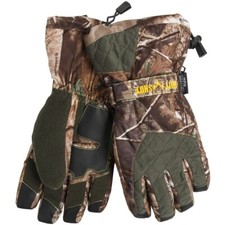 The Moose Hfx2 Hot Short Camo Hunting Glove, Stormproof, Palm-Patch Thinsulate L