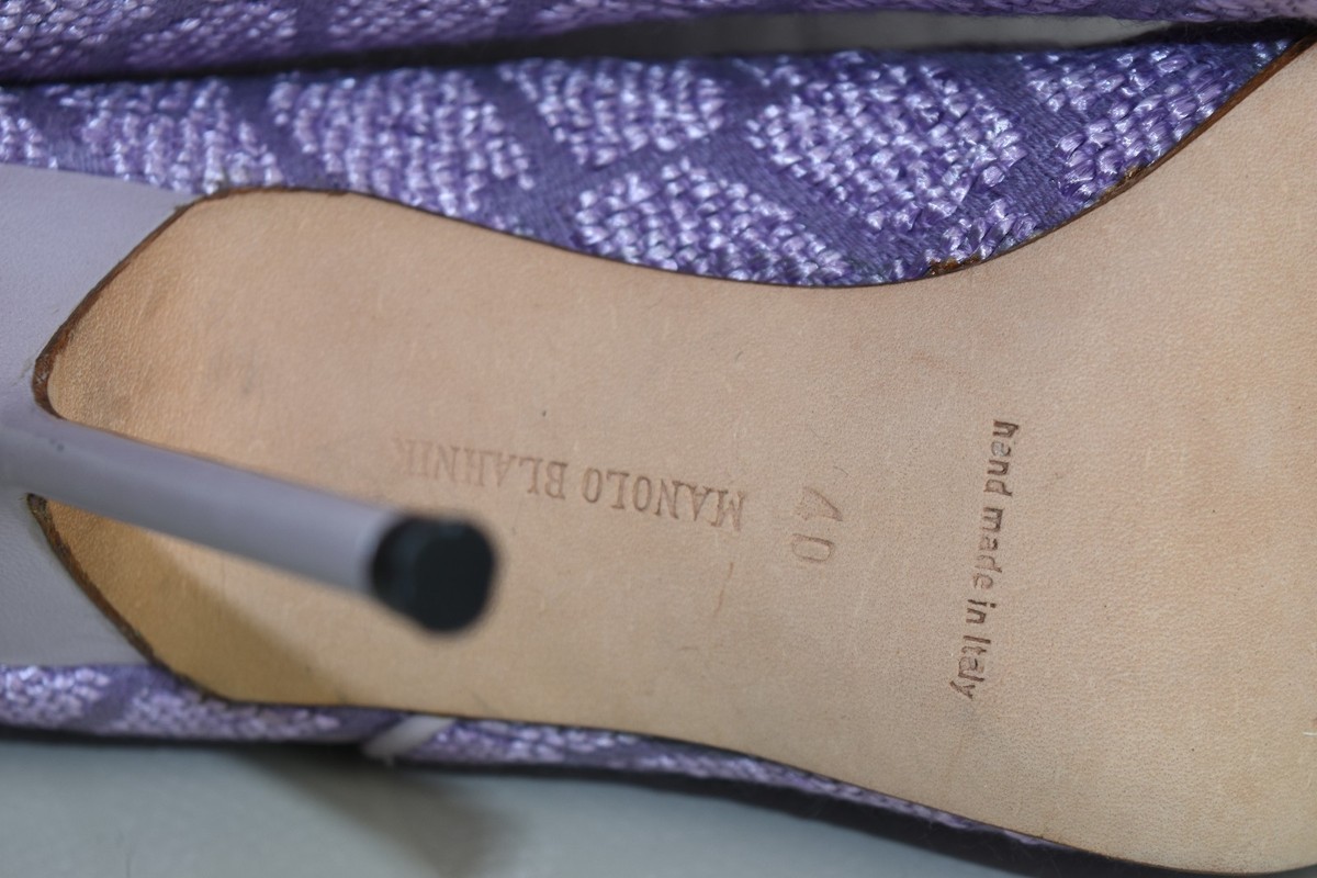 Bottines MANOLO BLAHNIK PILA – Suède Violet Foncé – Taille 40 – Neuf Sans Boîte