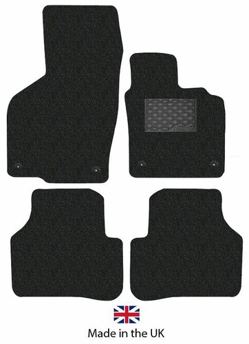 VW Passat MK7 2011-2014 GENUINE DELUXE Fitted Rubber Car Mats Black Floor Set - Picture 2 of 6