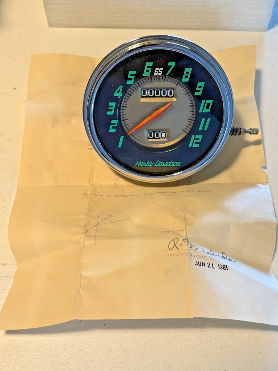 Harley NOS OEM 67007-60 Police Special Speedometer Panhead