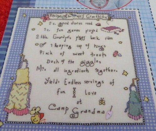 Lot CAMP GRANDMA Cross Stitch PATTERN Charts 70 Design Gloria Pat Grandpa Book - Picture 10 of 12