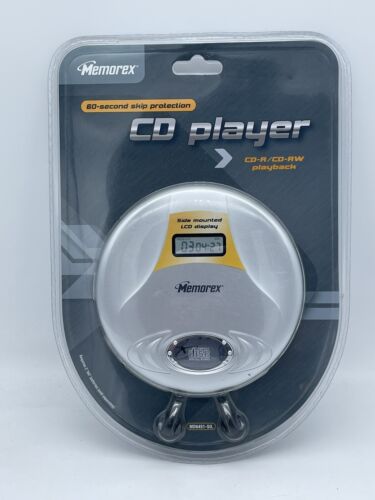 Memorex Personal CD Player MD6451-SIL Überspringschutz CD/CD-R/-RW + Ohrhörer Neu in OVP