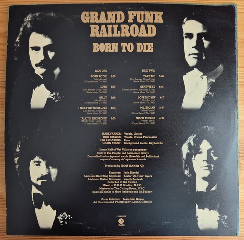 Grand Funk Railroad – Born To Die - 1975 LP + OIS IT 1st PRESS VG+++ - Bild 4 von 9