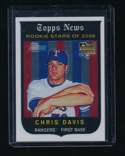 CHRIS DAVIS 2008 TOPPS HERITAGE CHROME #C289 RC 0122/1959 *BALTIMORE ORIOLES* - 第 1/1 張圖片