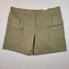 Cabela's Shorts Mens Size 46/9 Olive Green Multi-Pockets Hiking Outdoor Pants