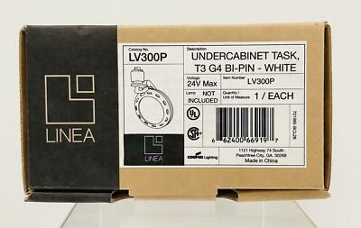 Cooper Lighting No. LV300P Undercabinet Task Light, 24V max- White