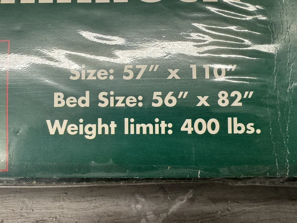 Hamaca Texsport. 82" x 56" 400lbs Peso Máximo Cómodo Resistente a los UV Rayas Foto 3 de 4