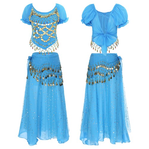 Damen Outfits Quaste Kostüm Kunststoff Set Punkte Tanz Taille Bauch kurze Kleidung - Bild 24 von 57