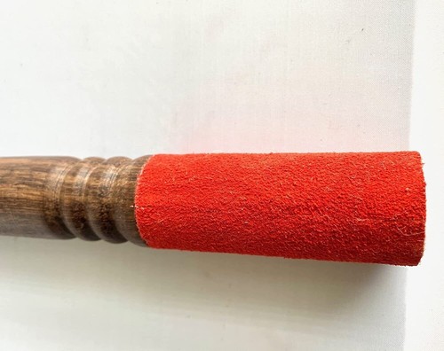 Leather covered Hard Wood Striker/mallet for Tibetan Singing Bowl Hand Made - Picture 2 of 10