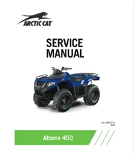 Arctic Cat Alterra 450 Service Manual | 2021 | USB & Link