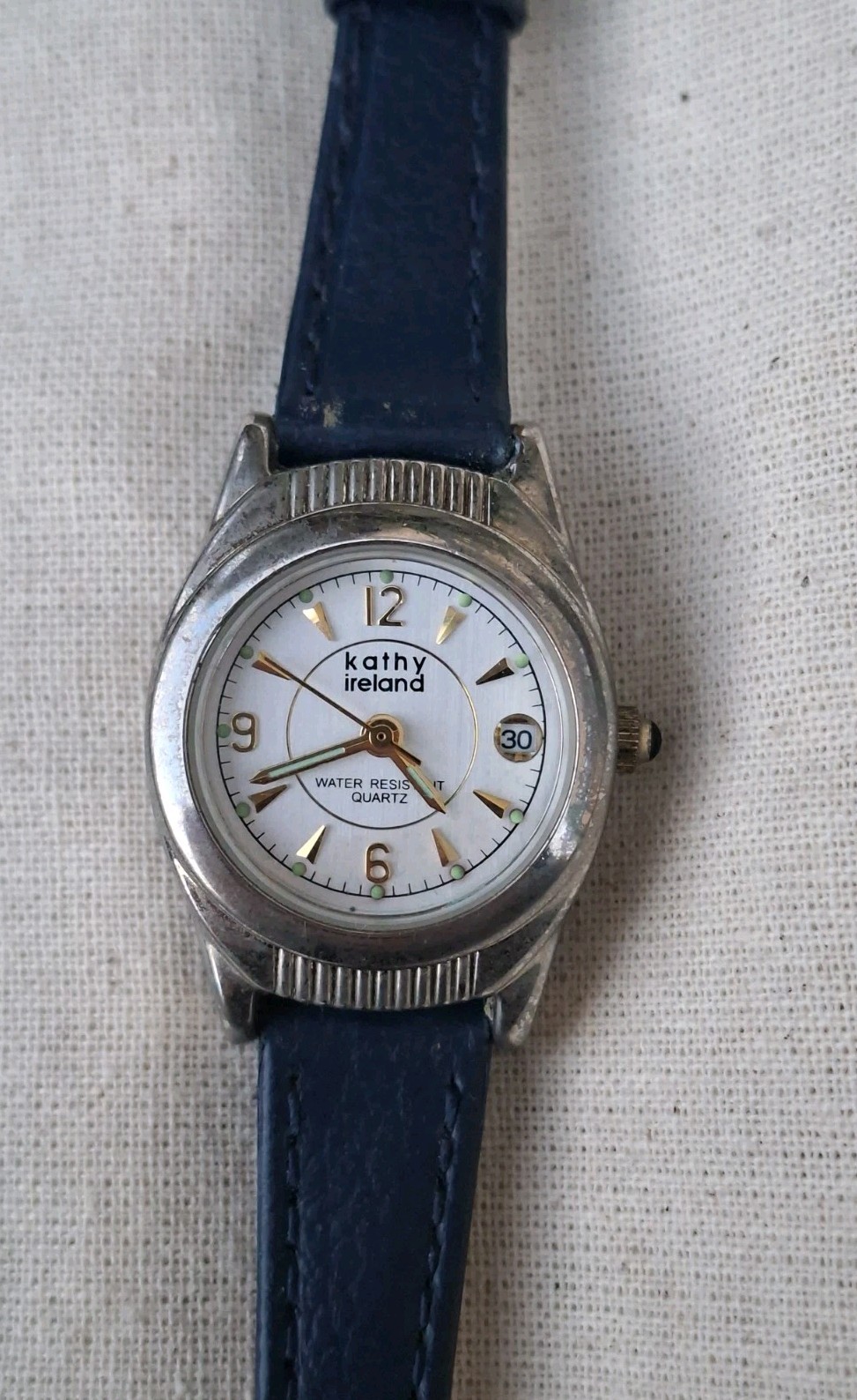 Kathy Ireland Date Function Blue Strap Ladies wat… - image 1