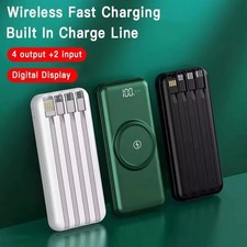 Power Bank 20000mah Fast Charger Battery Pack 4 USB For Mobile Phone