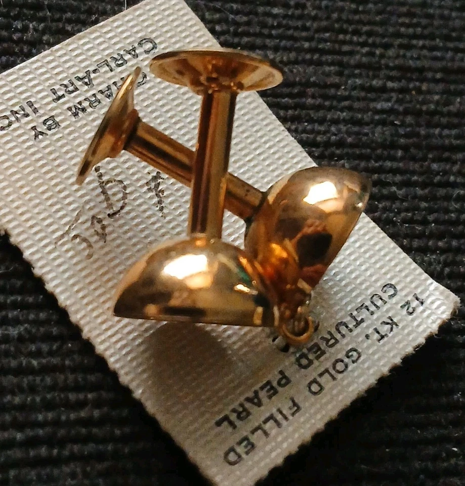 Nuevo de Lote Antiguo Años 70 Cáliz Gafas Pulsera Dije Por Carl Art Inc. 1/20 GF 12k Foto 4 de 4