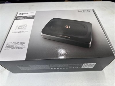 Infinity Basslink Mini Under Seat Powered Subwoofer System - Black Brand New