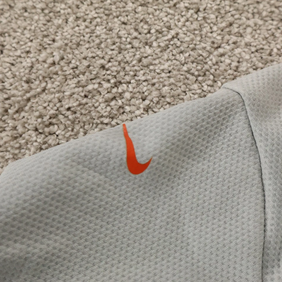 Nike Jersey Mens M Gray Black Orange Fit Dry Cycling Short Sleeve Athletic Shirt - Image 4 of 4