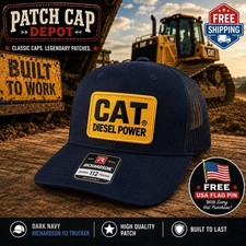 CAT DIESEL Embroidered Patch Richardson 112 D...