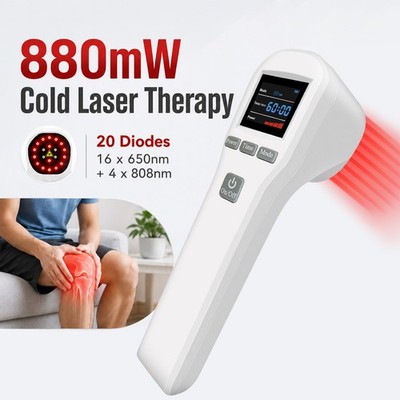 880mW Cold Laser Therapy Device Home Clinic Use Pain Relief Physiotherapy LLLT