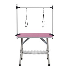 Pet Grooming Table Stainless Steel Frame Rubber Pads USA