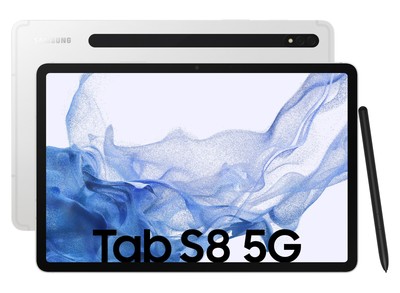 Samsung Galaxy Tab S8 5G 128GB Silber Tablet 11'' LCD-TFT 13MP 8GB RAM microSD