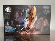 4D Build Space Shuttle 3D Model Kit w/ LED Lights, 346 Pieces, Ages 12 