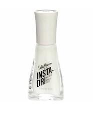 Sally Hansen Insta-Dri Nail Polish Liquid, White On Time New