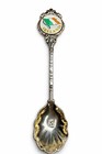 Vintage Ireland Souvenir Spoon Enamel Flag Silver Played Thailand Made Celtic — photo 5