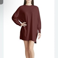 BB Dakota Steve Madden, Women's Long Sleeve Sweater Dress, Burgundy, Size S