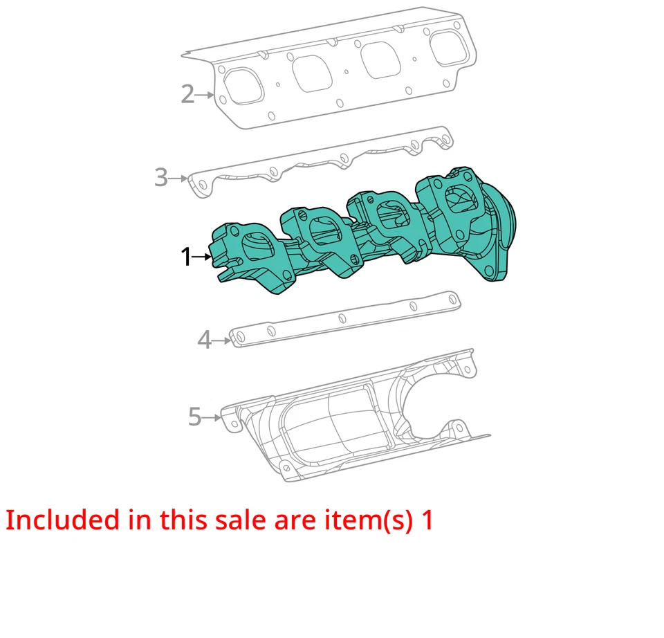 2018 Jeep Grand Cherokee Turbocharger Exhaust Manifold With Turbo Charger ZJ20D - Image 3 of 4