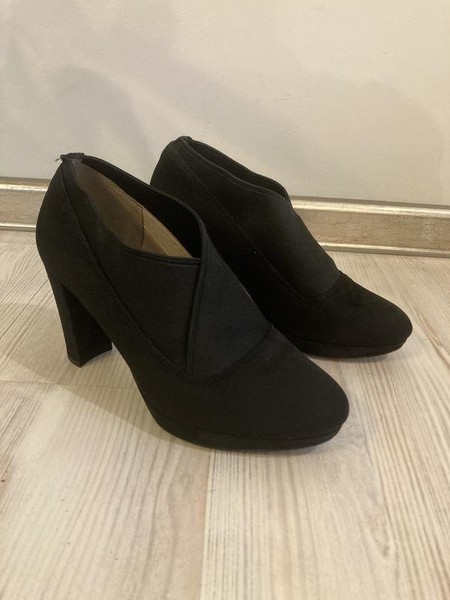 Women Clarks Heels Black 36 #7CIL