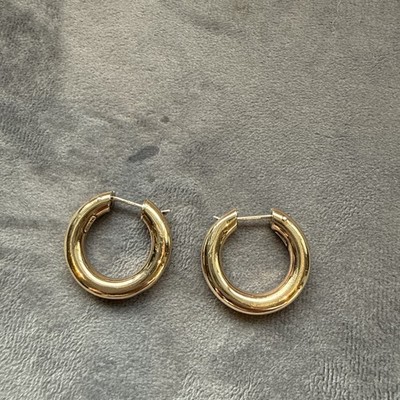 Massive 9 kt Gelbgold Creolen - 4,64 g - gepunzt Italien 9K