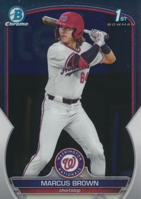 2023 Bowman Draft CHROME #BDC-26 MARCUS BROWN - 1st - Washington Nationals
