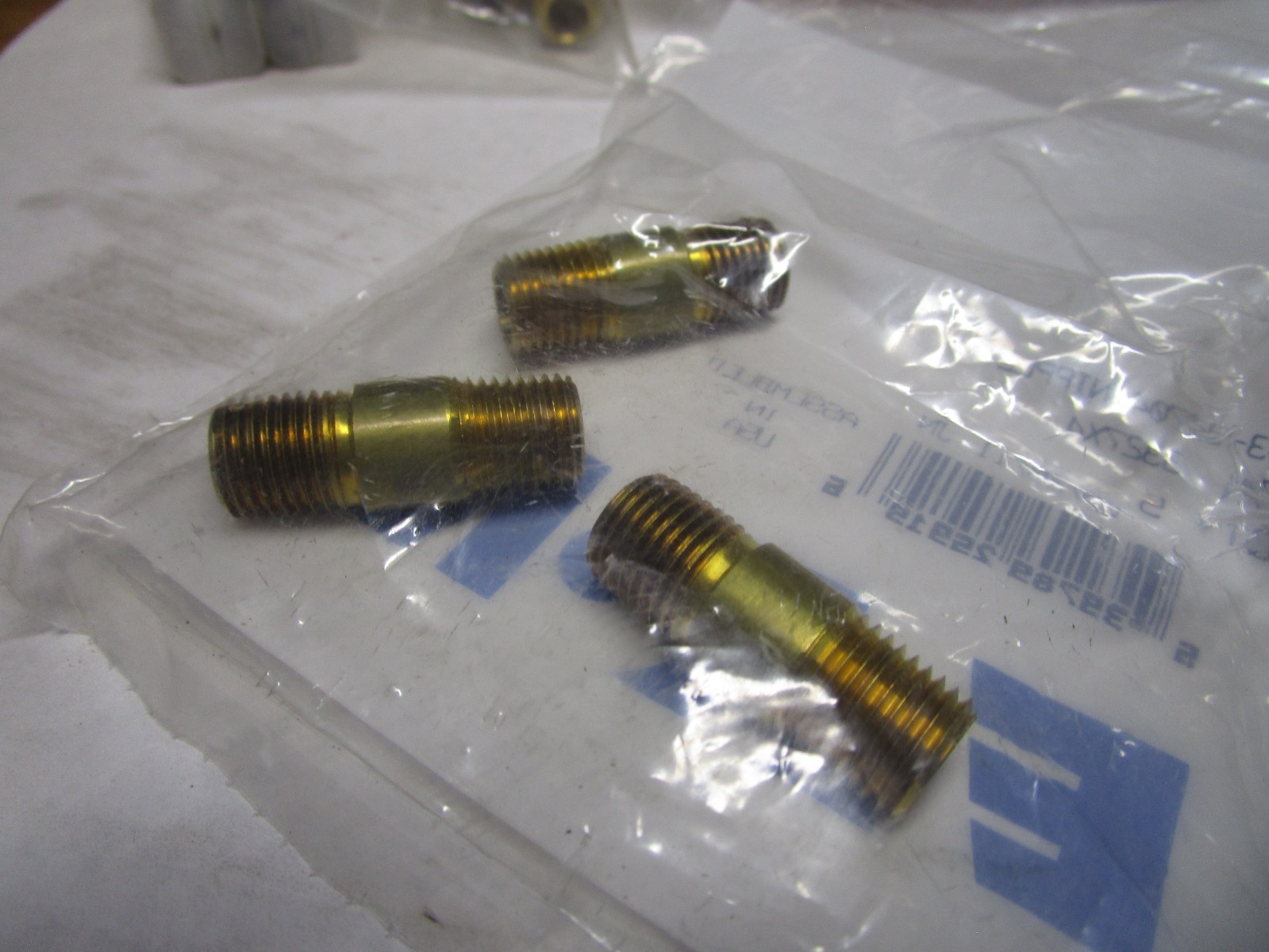 Brass Pipe Nipple 1/4" Male NPT x 1-1/2"L Qty 3